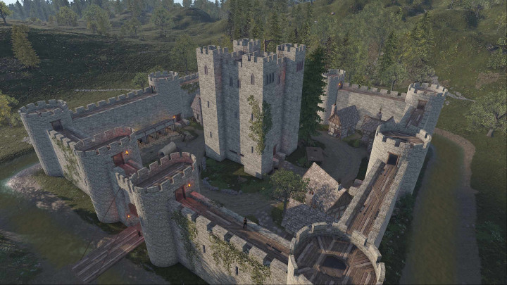 Rust Medieval Castle Outpost, Stables & Bandit Prefabs
