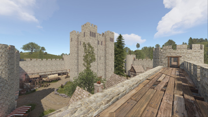 Rust Medieval Castle Outpost, Stables & Bandit Prefabs