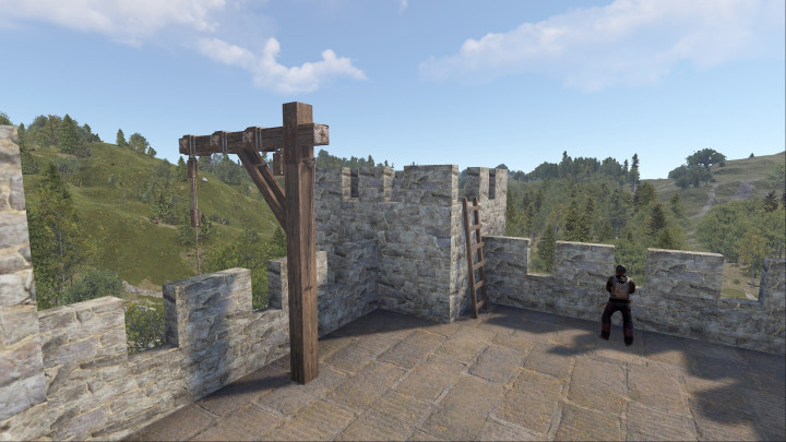 Rust Medieval Castle Outpost, Stables & Bandit Prefabs