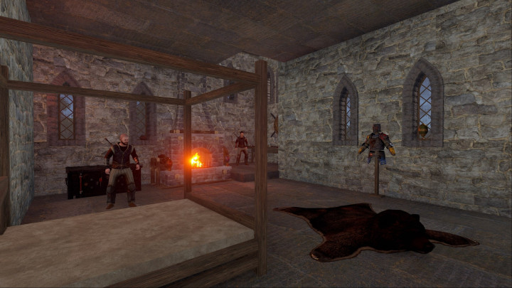 Rust Medieval Castle Outpost, Stables & Bandit Prefabs