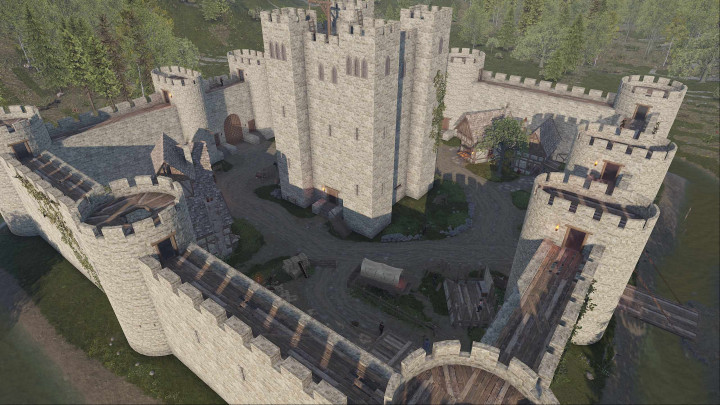 Rust Medieval Castle Outpost, Stables & Bandit Prefabs