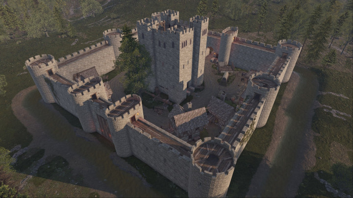 Rust Medieval Castle Outpost, Stables & Bandit Prefabs