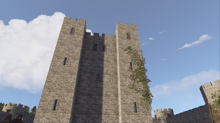 Rust Medieval Castle Outpost, Stables & Bandit Prefabs