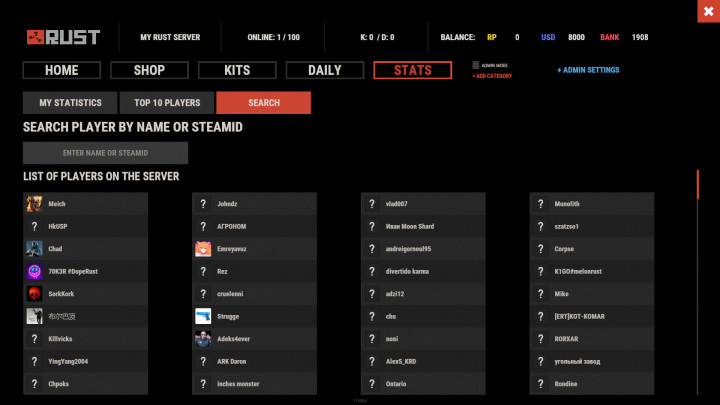 Ultimate Leaderboard 30 Rust Ultimate Leaderboard Prefabs