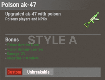 Rust Items Info All Products