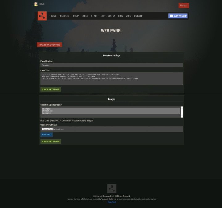 Outpost Template - Payments/Donate Page 2 Rust Outpost Template - Payments/Donate Page Prefabs