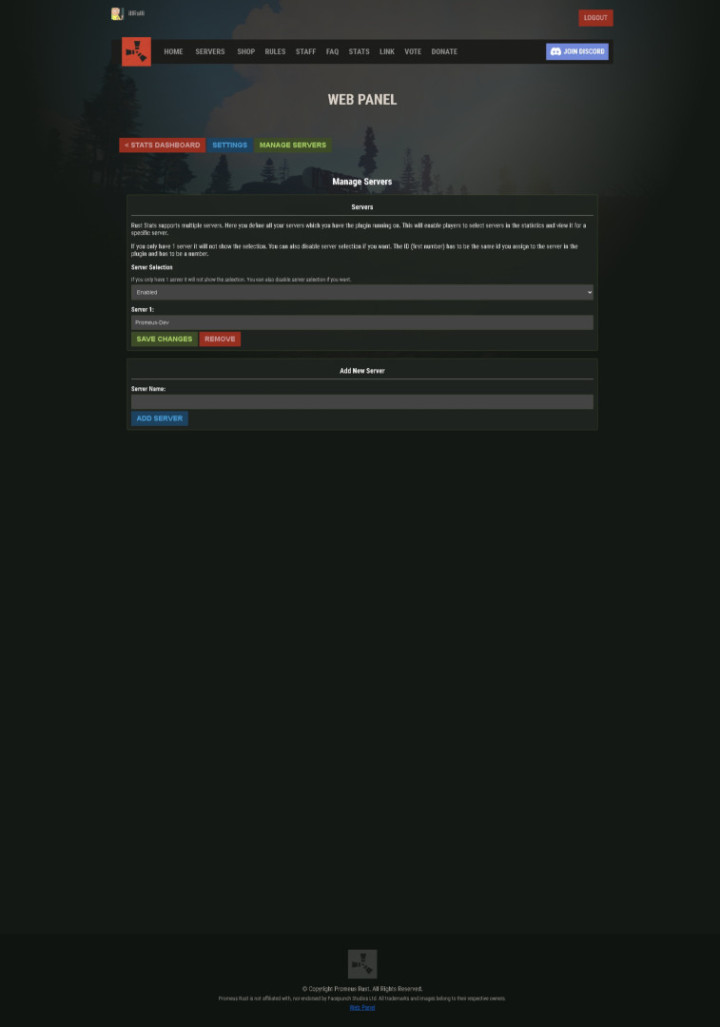 SimpleStats - Web Leaderboard 5 Rust SimpleStats - Web Leaderboard All Products