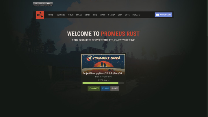 Rust Website Template - Outpost All Products