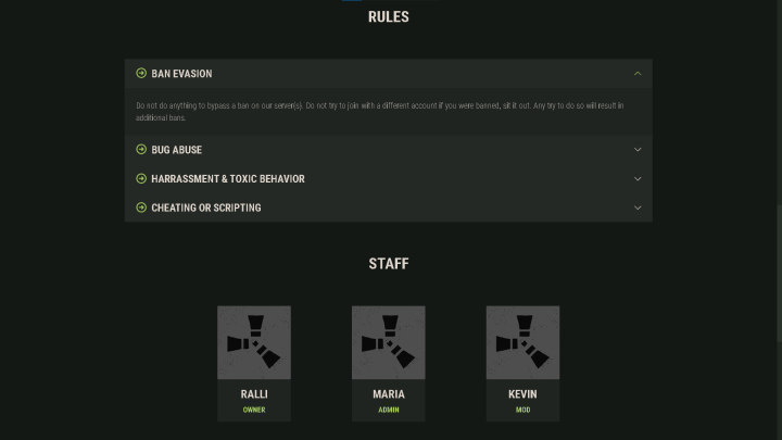 Rust Website Template - Outpost All Products
