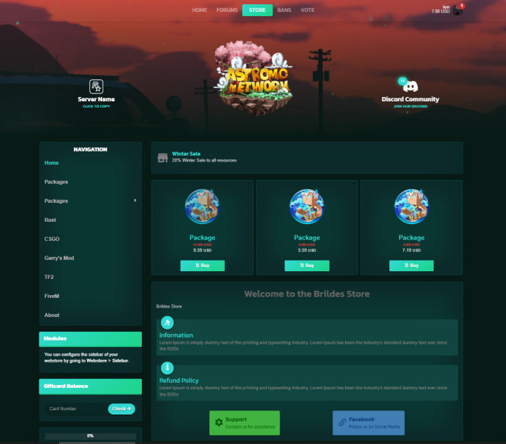 Rust Siro - Tebex Template All Products