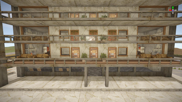 Rust K+K Hotel 1 - Buildable Monument Prefabs