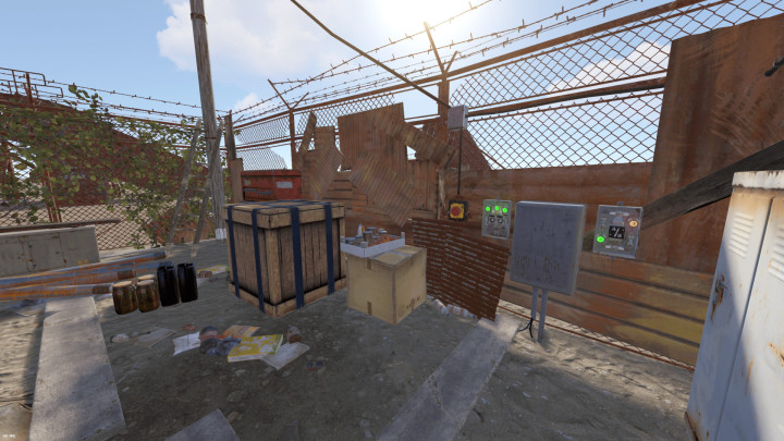 Rust Substation with Fuse Prefabs