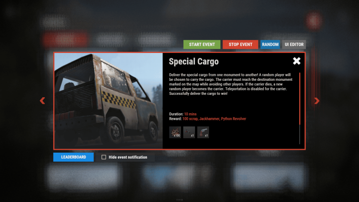 Multi Events 5 Rust Multi Events All Products