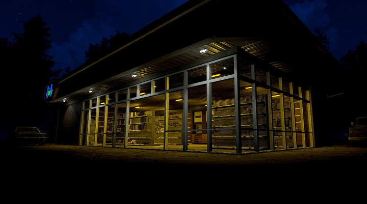 Rust Modern Supermarket Prefabs