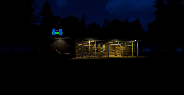 Rust Modern Supermarket Prefabs