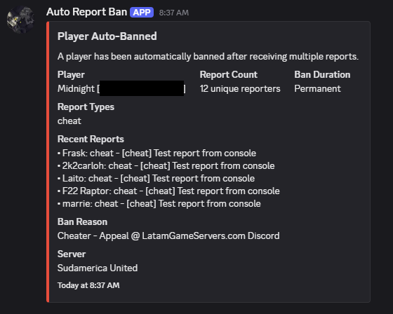 Rust AutoReportBan All Products