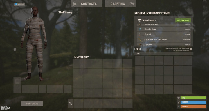 Rust Redeem Storage API All Products