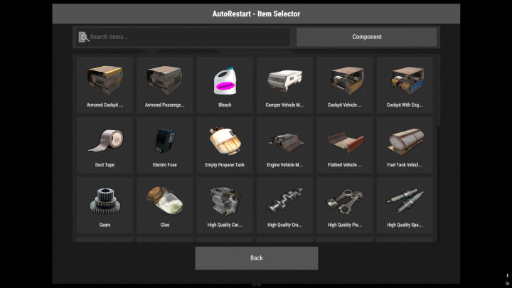 Rust AutoRestart UI All Products