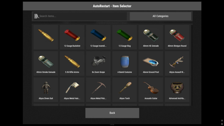 Rust AutoRestart UI All Products