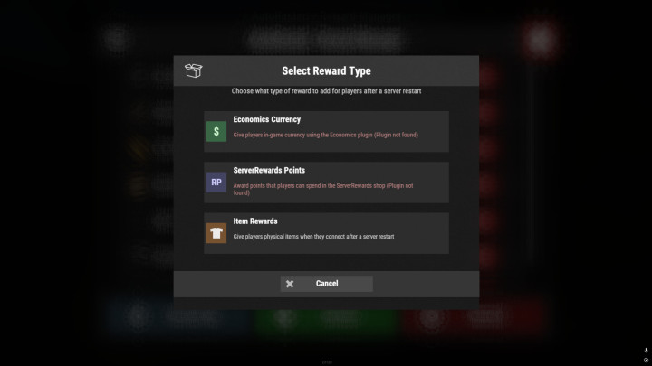 Rust AutoRestart UI All Products