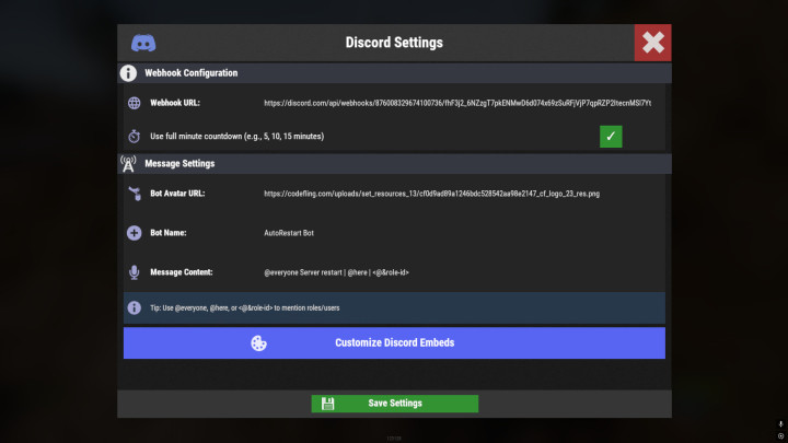 Rust AutoRestart UI All Products