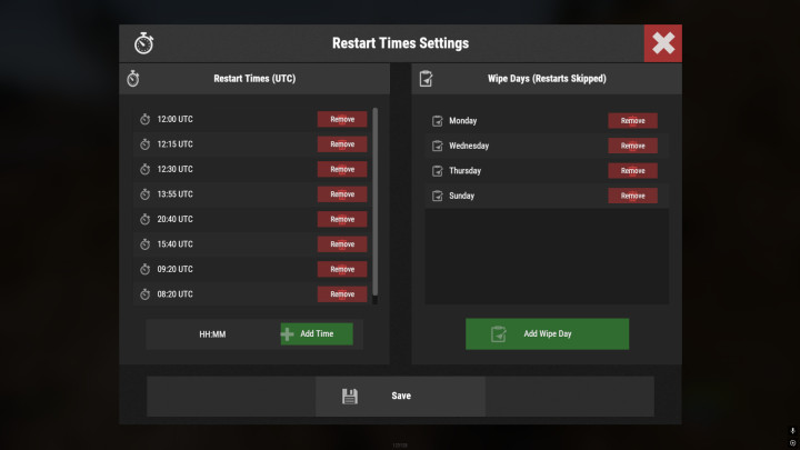 Rust AutoRestart UI All Products