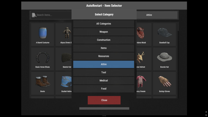 Rust AutoRestart UI All Products