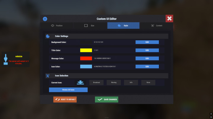 Rust AutoRestart UI All Products