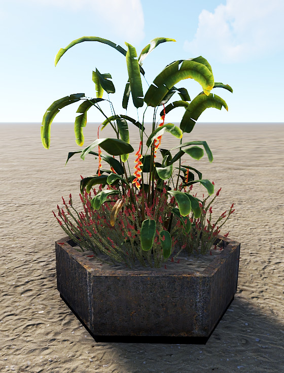Rust Custom Planter & Fountain Pack 🌴 Prefabs