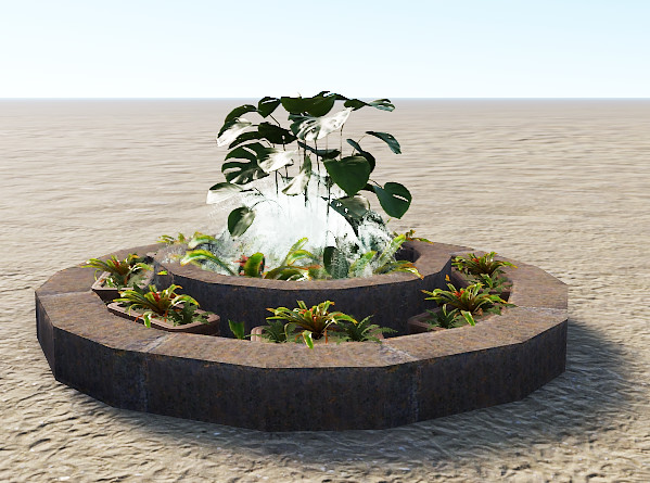 Rust Custom Planter & Fountain Pack 🌴 Prefabs