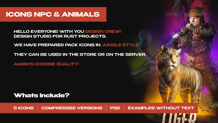 JUNGLE ICONS / PSD 1 Rust JUNGLE ICONS / PSD All Products