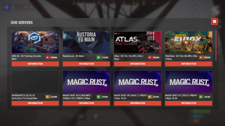 Servers 3 Rust Servers Prefabs