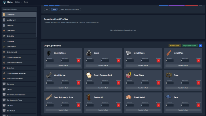 Rust 5x Loot Table Config (Better Loot V4 Compatible) All Products