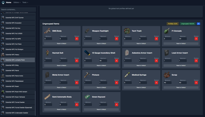 Rust 5x Loot Table Config (Better Loot V4 Compatible) All Products