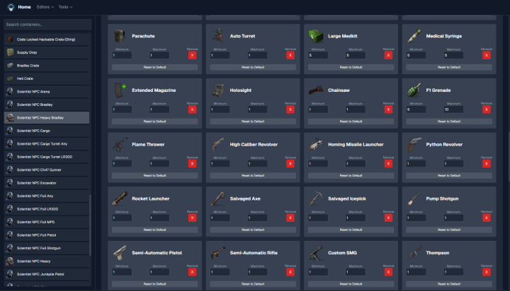 Rust 5x Loot Table Config (Better Loot V4 Compatible) All Products