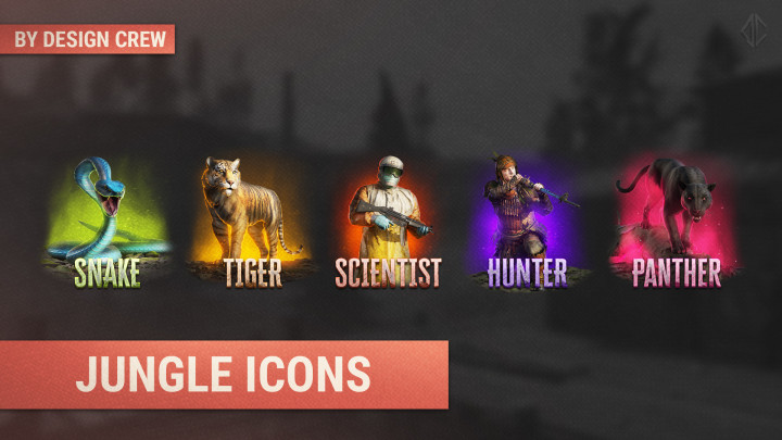 JUNGLE ICONS / PSD 3 Rust JUNGLE ICONS / PSD All Products