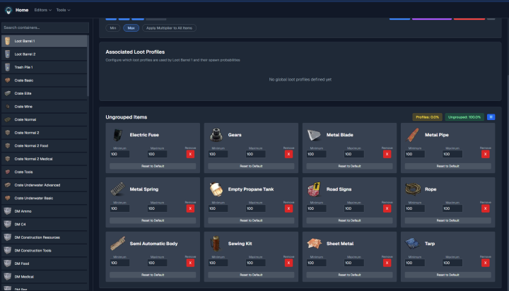 Rust 100x Loot Table Config (Better Loot V4 Compatible) All Products