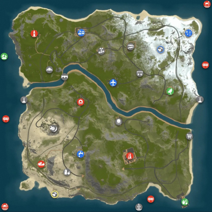 Rust Vulture Point Small Custom Map All Products