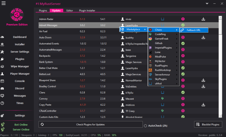 Rust MyRustServer 5.1.0 All Products