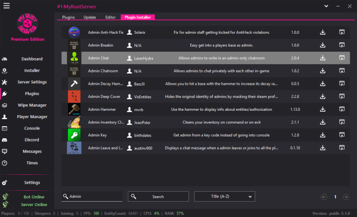 Rust MyRustServer 5.1.0 All Products