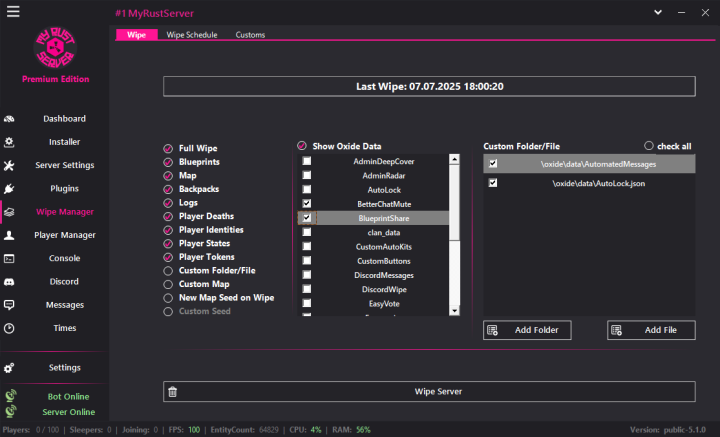 Rust MyRustServer 5.1.0 All Products