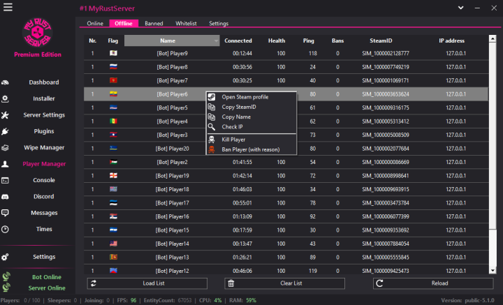 Rust MyRustServer 5.1.0 All Products