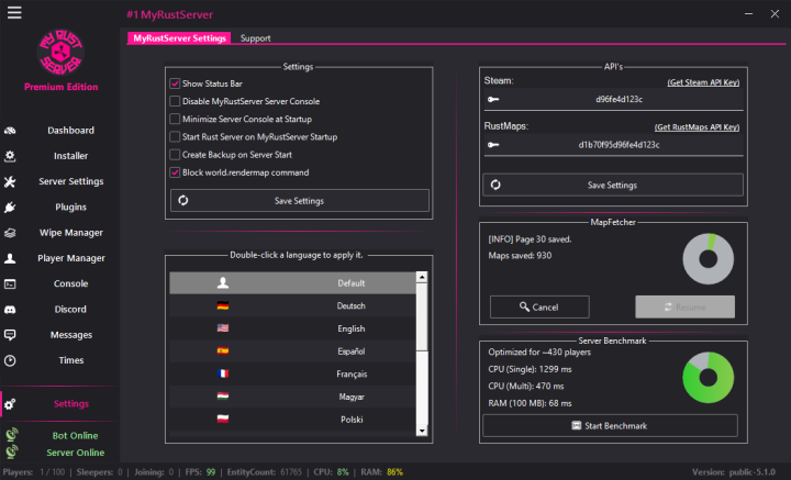 Rust MyRustServer 5.1.0 All Products