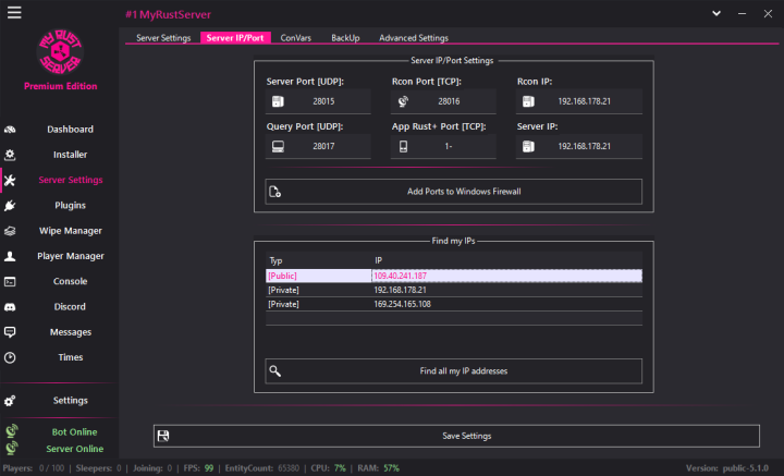 Rust MyRustServer 5.1.0 All Products