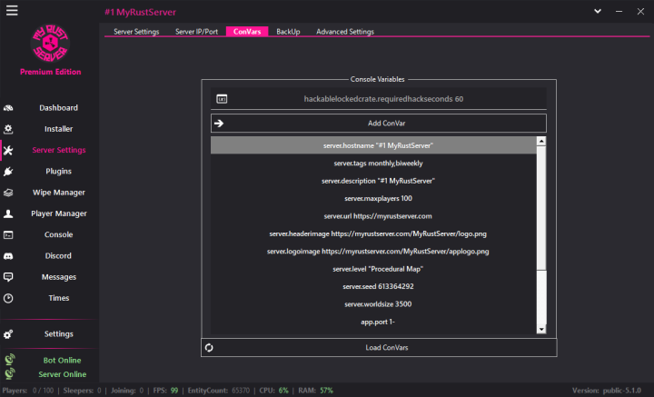 Rust MyRustServer 5.1.0 All Products