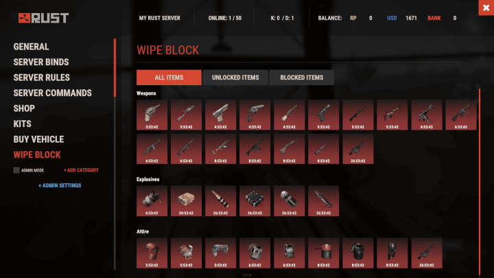 Wipe Block 8 Rust Wipeblock Prefabs
