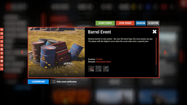 MultiEvents (Pack 1) - Plugin sold separately. Bundle available. 1 Rust MultiEvents (Pack 1) - Plugin sold separately. Bundle available. All Products