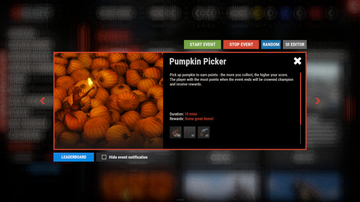 MultiEvents (Pack 1) - Plugin sold separately. Bundle available. 4 Rust MultiEvents (Pack 1) - Plugin sold separately. Bundle available. All Products