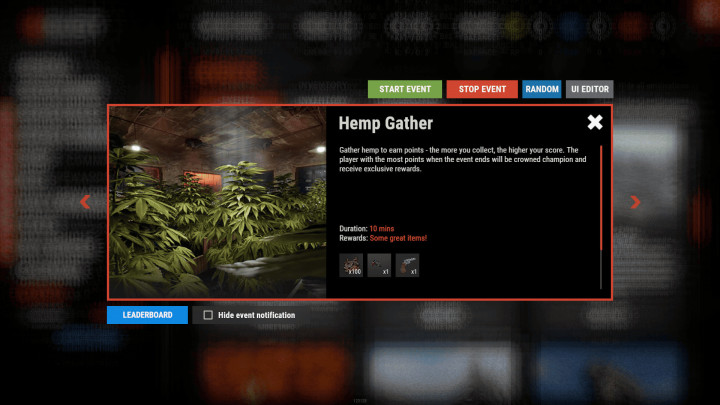 MultiEvents (Pack 2) - Plugin sold separately. Bundle available. 3 Rust MultiEvents (Pack 2) - Plugin sold separately. Bundle available. All Products