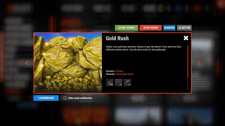 Rust MultiEvents (Pack 3) - Plugin sold separately. Bundle available. All Products
